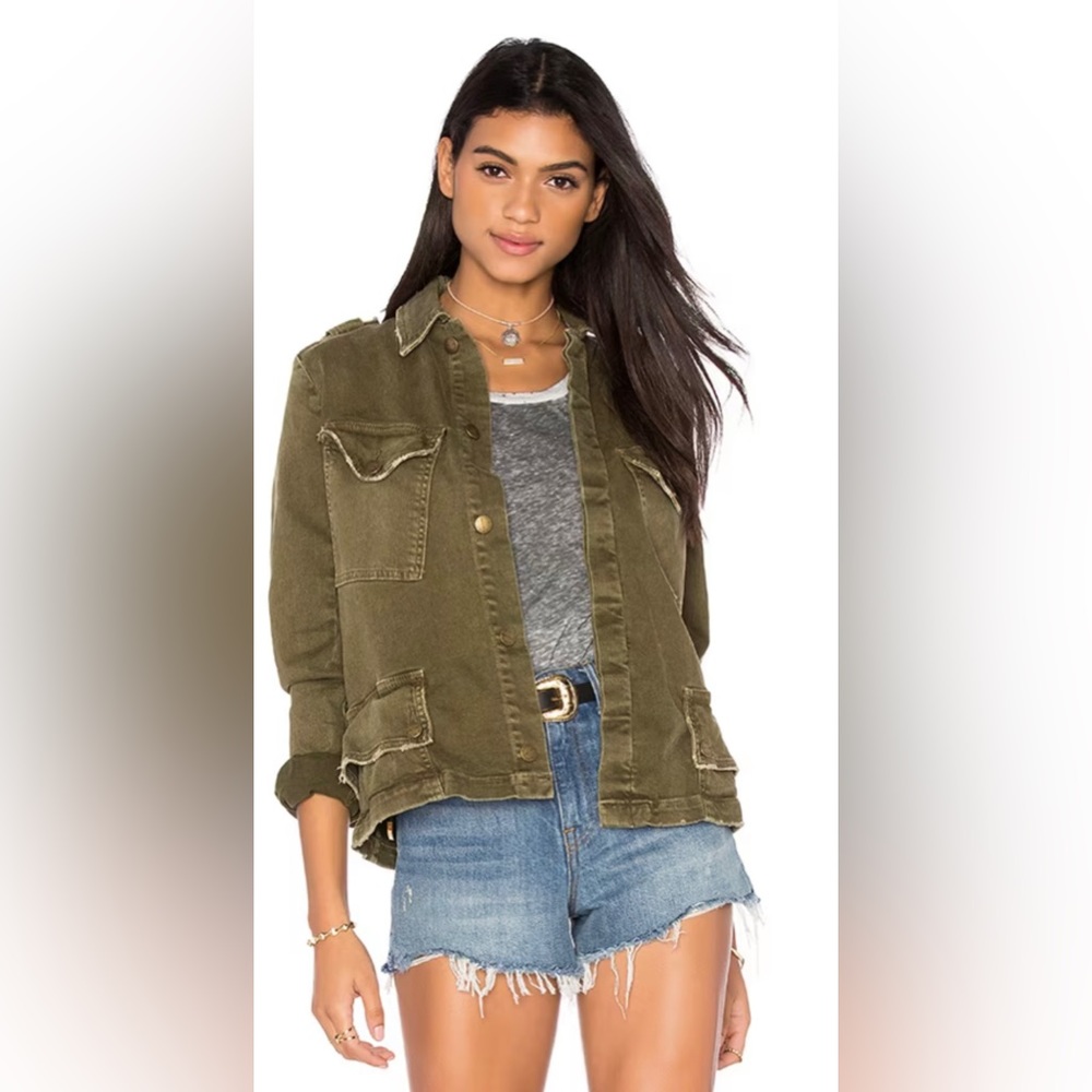 Current/Elliot slant pocket military jacket